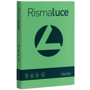 Cartoncini colorati Rismaluce Favini A4 - 140 g/m² - Verde (200 fogli)-0