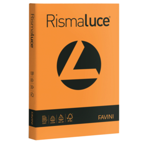 Risma carta colorata Rismaluce Favini A4 - 90 g/m² - Arancio (300 fogli)-0