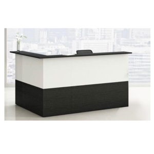 Bancone reception lineare Musa Artexport - Nero venato - completo