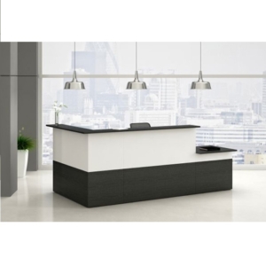 Bancone reception lineare color nero venato Artexport