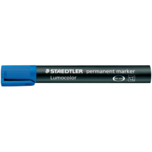 Pennarello indelebile Blu Lumocolor® Permanent Staedtler - a scalpello - 2-5 mm