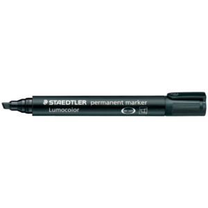 Pennarello indelebile Nero Lumocolor® Permanent Staedtler - a scalpello - 2-5 mm