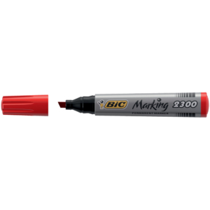 Permanent Marker 2300 Bic - Rosso - scalpello - 3-5,5 mm - 8209243