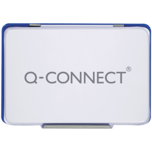 Cuscinetto per timbri Q-Connect 11x7 cm Blu KF25209
