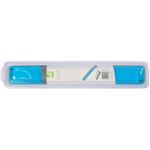 Poggiapolsi da tastiera in gel Q-Connect 49x5,5x2,3 cm Blu Trasparente KF20088