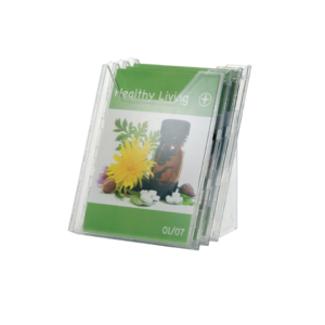 Portadepliant Combiboxx da tavolo e da parete Durable - 3 vaschette - A4 Trasparenti - 8580-19