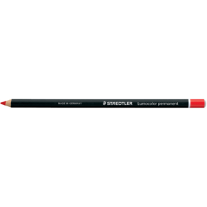 Matite vetrografiche Lumocolor® Permanent Glasochrom Staedtler - Rosso - tonda - tratto 1-4 mm (12 pezzi)