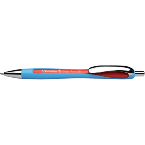 Penna a sfera a scatto rossa Slider Rave Schneider - 1,4 mm - P132502
