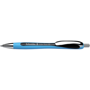 Penna a sfera a scatto Nera Slider Rave Schneider - 1,4 mm - P132501