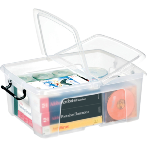 Contenitore con coperchio Smart Box Strata - 50x39,5x20,2 cm - 24 litri - HW673