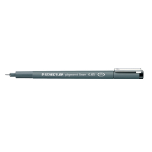 Fineliner a punta graduata pigment liner Staedtler Nero - 0,05 mm
