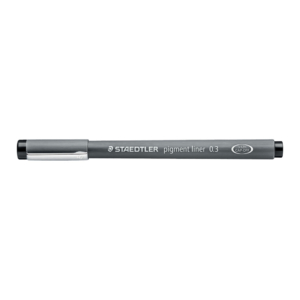 Fineliner a punta graduata pigment liner Staedtler Nero - 0,3 mm