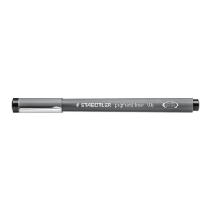Fineliner a punta graduata pigment liner Staedtler Nero - 0,6 mm