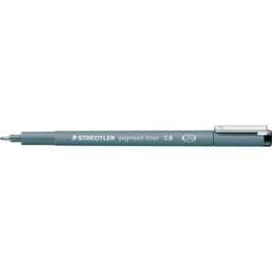 Fineliner a punta graduata pigment liner Staedtler Nero - 0,8 mm