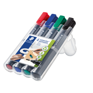 Pennarelli indelebili Lumocolor® Permanent Staedtler - Assortito - tonda - 2 mm (conf.4)