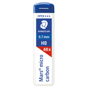 Mine sottili Staedtler HB per portamine - Mars Micro Carbon - Ø0,7 mm (conf.40)