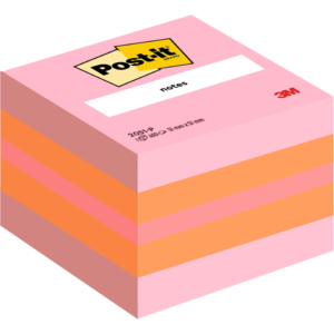 Foglietti riposizionabili Post-it® Minicubo - 51x51 mm - Rosa (cubo da 400 foglietti)