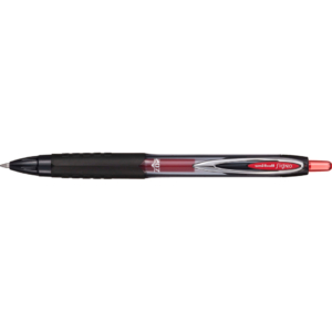Penna a sfera gel Signo a scatto Uni-Ball - Rosso - 0,7 mm - Punta M - UM207 R