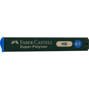 Mine SUPERPOLYMER Faber Castell - Ø0,7 mm - HB - 120700 (astuccio da 12 mine)