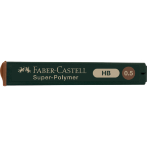 Mine SUPERPOLYMER Faber Castell - Ø0,5 mm - HB - 120500 (astuccio da 12 mine)