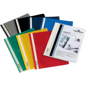 Cartelline ad aghi DURABLE DURAPLUS® A4 in plastica Colori Assortiti 257900 (conf.25)