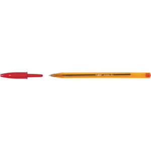 Penna a sfera Cristal® Fine Bic - Rosso - 0,8 mm - cappuccio