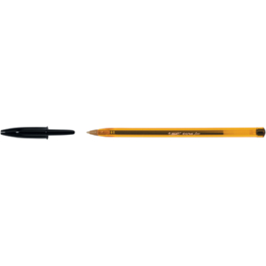 Penna a sfera Cristal® Fine Bic - Nero - 0,8 mm - cappuccio