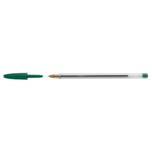 Penne a sfera Cristal® Bic - Medium Classic - Verde - 1 mm - cappuccio (conf.50)