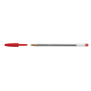 Penne a sfera Cristal® Bic - Medium Classic - Rosso - 1 mm - cappuccio (conf.50)