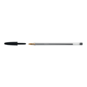 Penne a sfera Cristal® Bic - Medium Classic - Nero - 1 mm - cappuccio (conf.50)