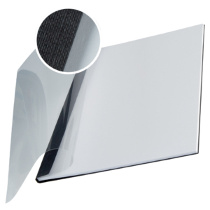 Cartelline trasparenti per rilegatura A4 con fronte Trasparente Esselte in PPL - 10-35 fogli - Nero Antracite - 73980095 (conf.10)