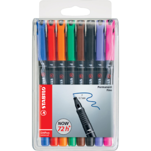 Penne Stabilo OHPen universal Fine (F) 0,7 mm Assortito - 842/8 (astuccio da 8)
