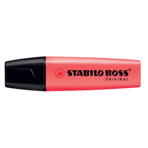Evidenziatore Stabilo Boss Original - Rosso - 2-5 mm