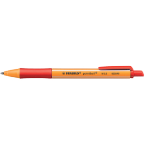 Penna a sfera a scatto Pointball Stabilo - Rosso - 0,5 mm - 6030/40