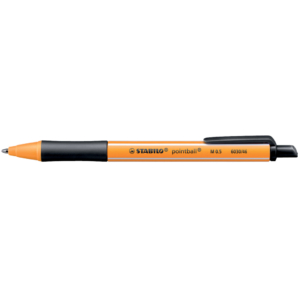 Penna a sfera a scatto Pointball Stabilo - Nero - 0,5 mm - 6030/46
