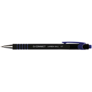 Penna a sfera a scatto Q-Connect Lamda 0,7 mm Blu KF00673