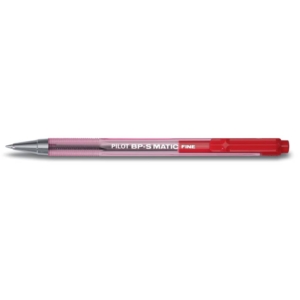 Penna a sfera a scatto BPS Matic Pilot - Rosso - 0,7 mm