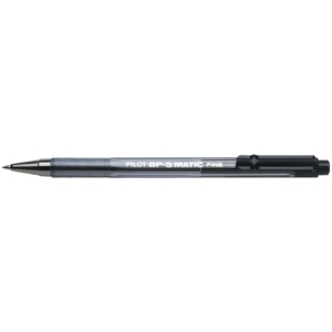 Penna a sfera a scatto BPS Matic Pilot - Nero - 0,7 mm
