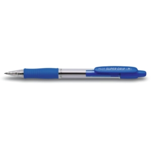 Penna a sfera a scatto Supergrip Pilot - 1 mm - Blu