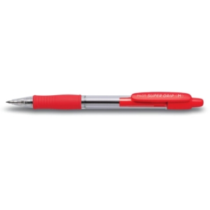 Penna a sfera a scatto Supergrip Pilot - 1 mm - Rosso