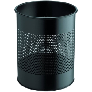 Cestino in metallo perforato Durable - Nero - 15 litri - 3310-01