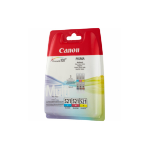 Cartuccia Originale Canon 2934B010 blister Chromalife 100+ CLI-521 Ciano+Magenta+Giallo (conf.3)