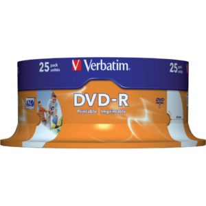 DVD-R Verbatim AZO - 4,7 Gb - 16x - Printable - Spindle - 43538 (conf.25)
