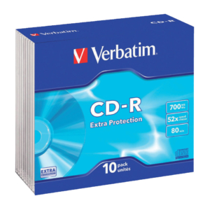CD Verbatim - CD-R - 700 Mb - 52x - Extra Protection - Slim case - 43415 (conf.10)