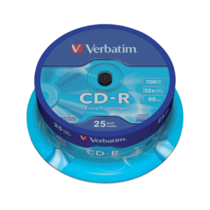 CD Verbatim - CD-R - 700 Mb - 52x - Extra Protection - Spindle (conf.25)