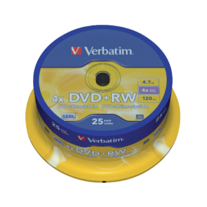 DVD Verbatim - DVD+RW - 4,7 Gb - 4x - Spindle (conf.25)