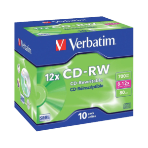 CD Verbatim Verbatim - CD-RW - Jewel case - 700 MB - 12x - 43148 (conf.10)