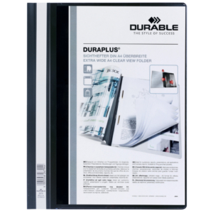 Cartellina ad aghi DURABLE DURAPLUS® A4 Nero 257901