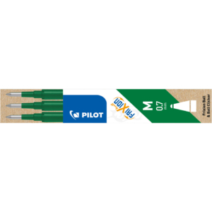 Refill per Penna a sfera cancellabile Frixion Ball Pilot - Verde - 0,7 mm (M) - 006659 (conf.3)