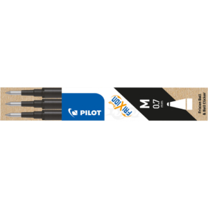 Refill per Penna a sfera cancellabile Frixion Ball Pilot - Nero - 0,7 mm (M) - 006656 (conf.3)